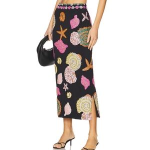 Colorful Seashell Print Women's Skirt